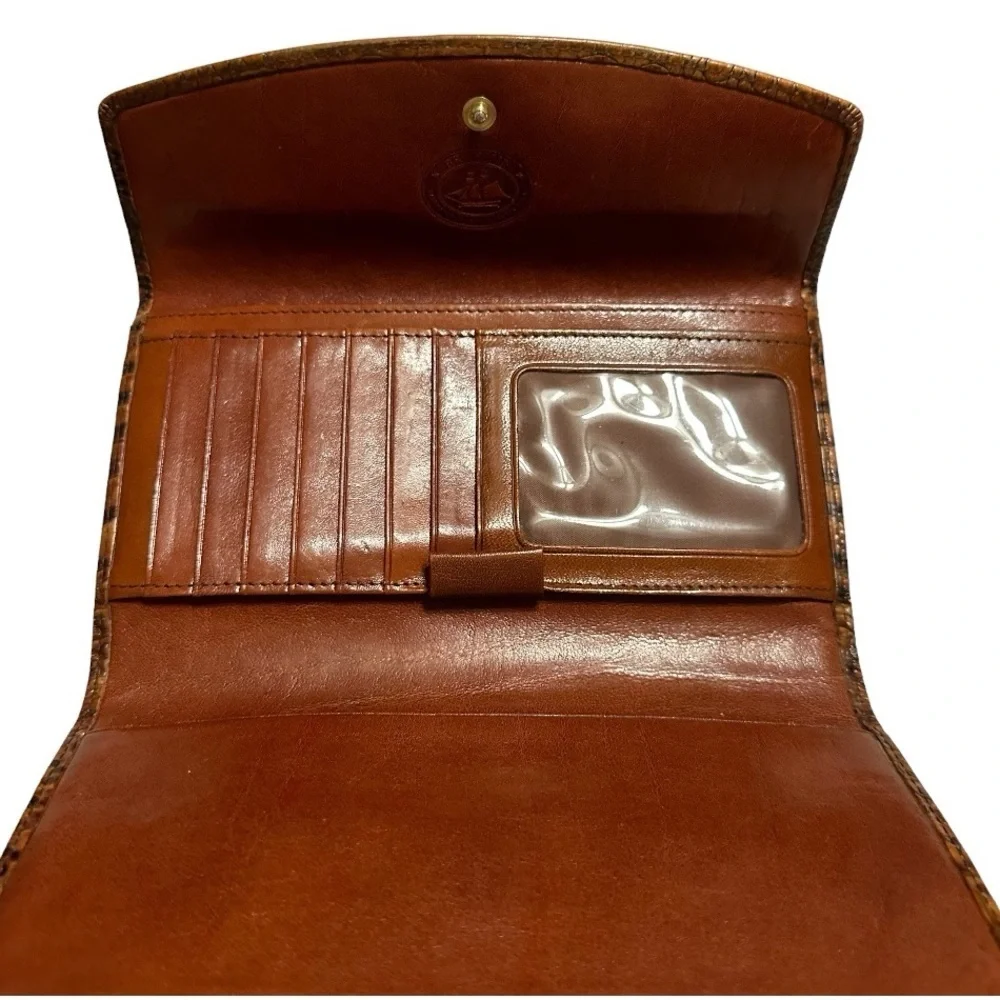 Brahmin Toasted Almond Collection 4 Pieces Handbag Crossbody Two Wallets